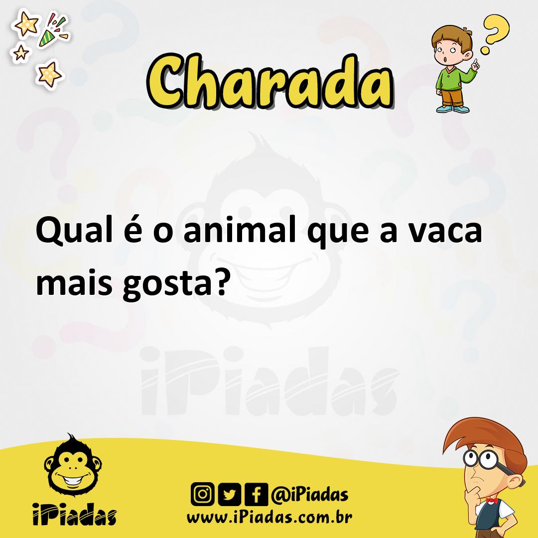 Qual é o animal que a vaca mais gosta? - Charada e Resposta - Geniol