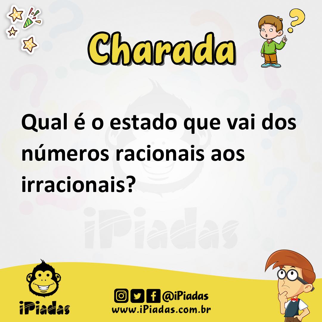 Qual é o estado que vai dos números racionais aos irracionais