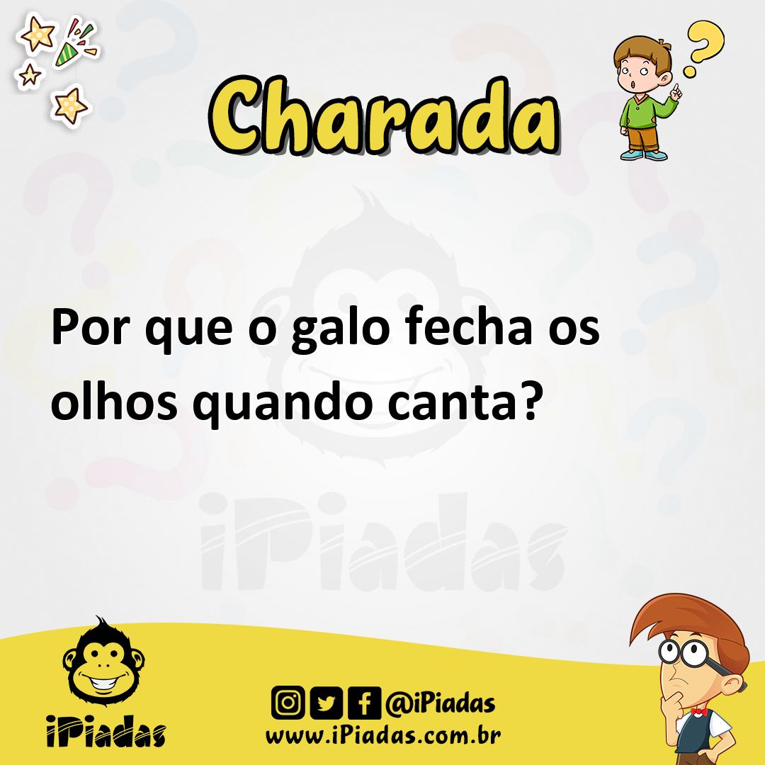 por que o galo fecha os olhos quando canta?